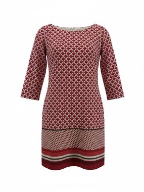 Old Navy Red Geo-Print A-Line Dress-SPP-lightweight-Boho-cottage core-summer